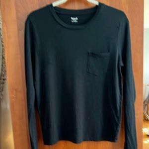 Madewell Black Long Sleeve Womens  Shirt, size M